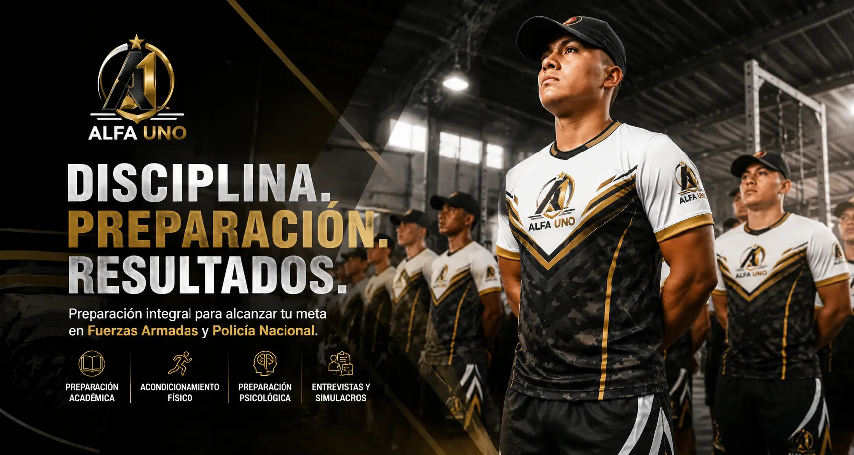 Academia ALFA UNO Ibarra de preparación militar y policial para aspirantes
